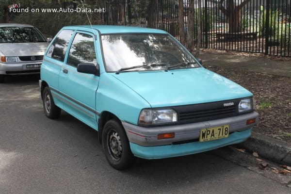 1989 Mazda 121 I (DA) 1.1 (54 Hp)